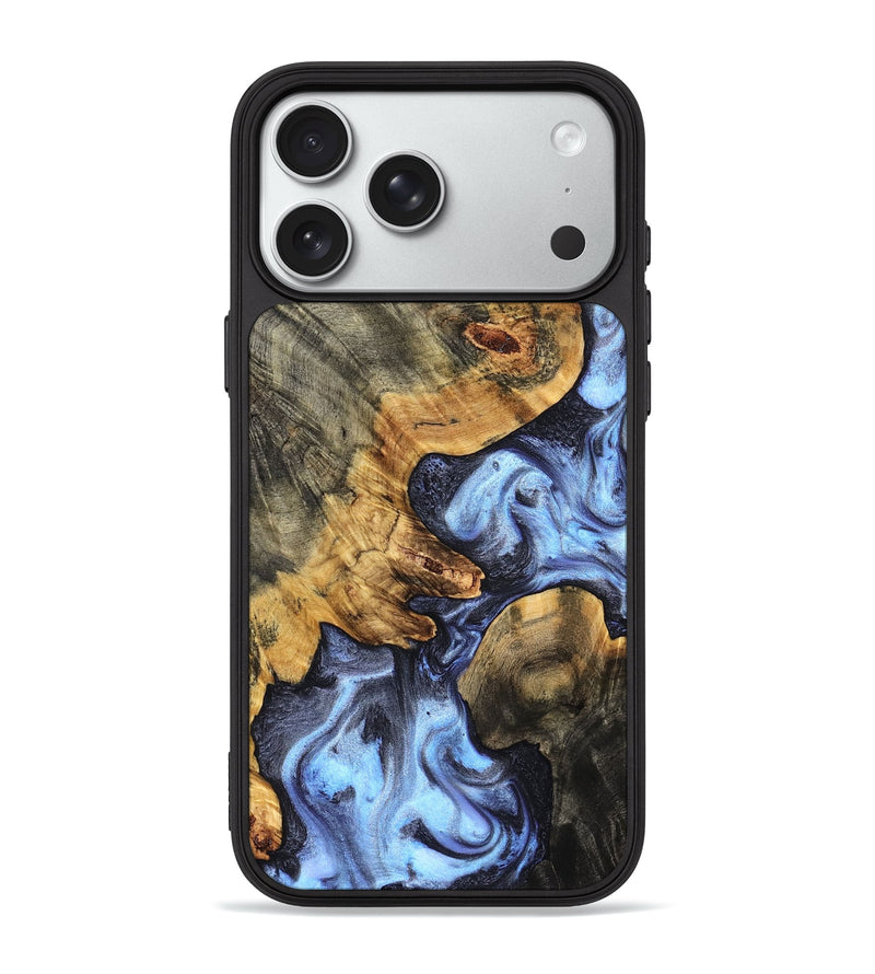 iPhone 18 Pro Max Wood Phone Case - Winnie (Blue, 831951)