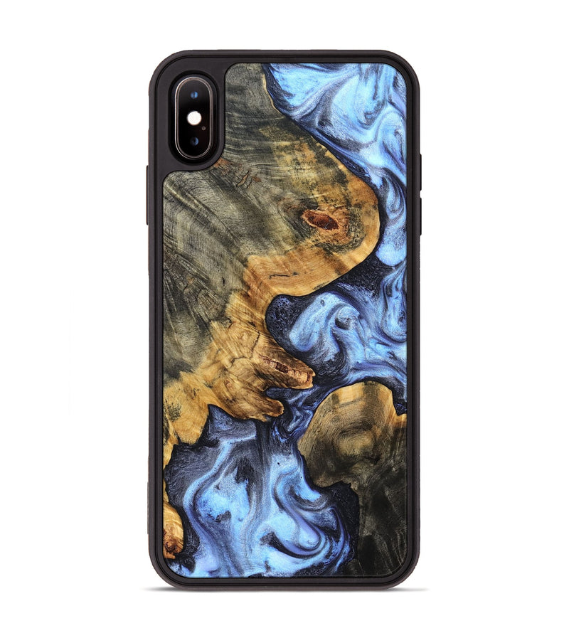 iPhone Xs Max Wood Phone Case - Winnie (Blue, 831951)