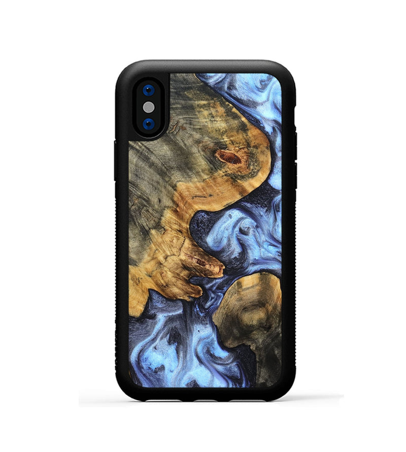 iPhone Xs Wood Phone Case - Winnie (Blue, 831951)