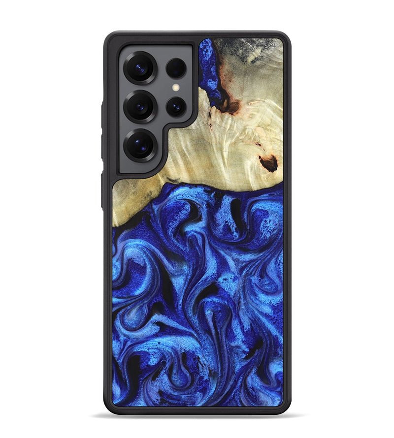 Galaxy S25 Ultra Wood Phone Case - Rosanne (Blue, 831952)