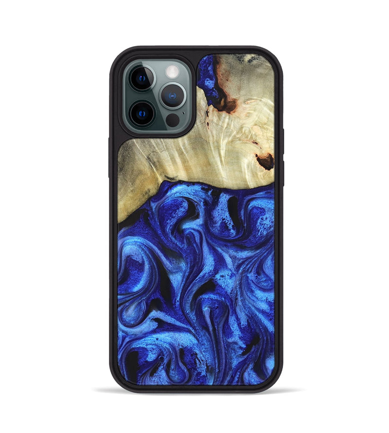 iPhone 12 Pro Wood Phone Case - Rosanne (Blue, 831952)