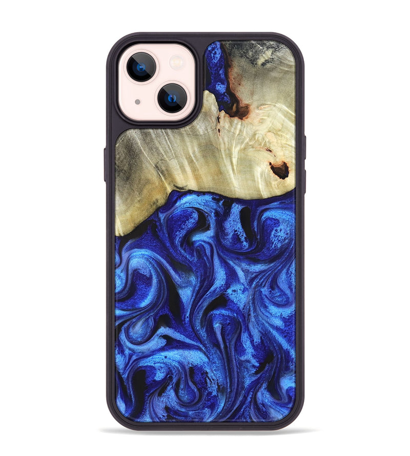 iPhone 14 Plus Wood Phone Case - Rosanne (Blue, 831952)