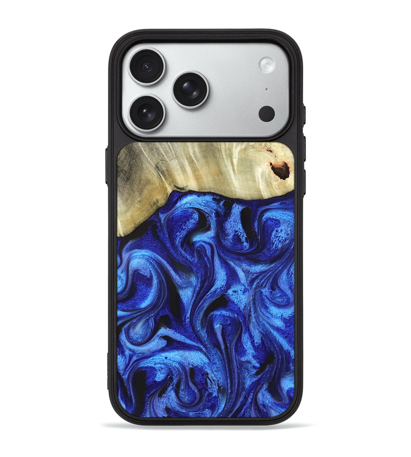 iPhone 18 Pro Max Wood Phone Case - Rosanne (Blue, 831952)