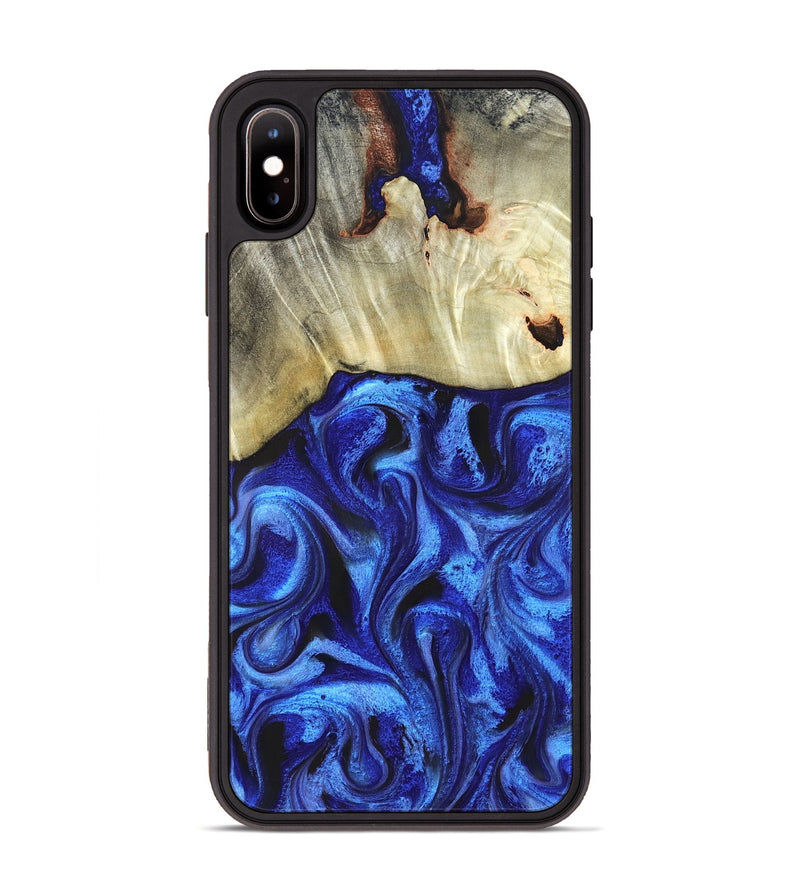 iPhone Xs Max Wood Phone Case - Rosanne (Blue, 831952)
