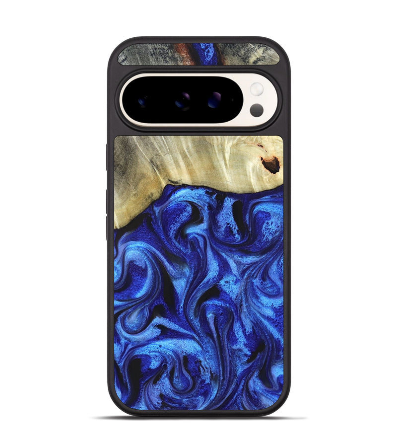 Pixel 9 Pro Wood Phone Case - Rosanne (Blue, 831952)