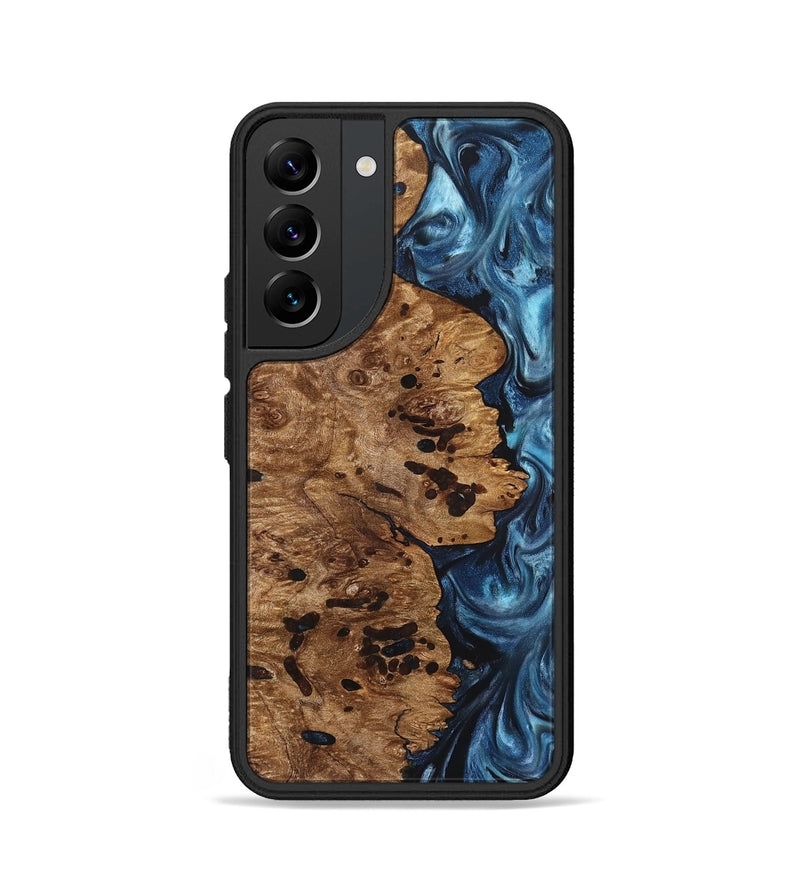 Galaxy S22 Wood Phone Case - Ace (Blue, 831953)