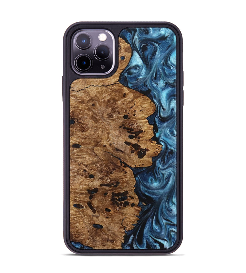 iPhone 11 Pro Max Wood Phone Case - Ace (Blue, 831953)