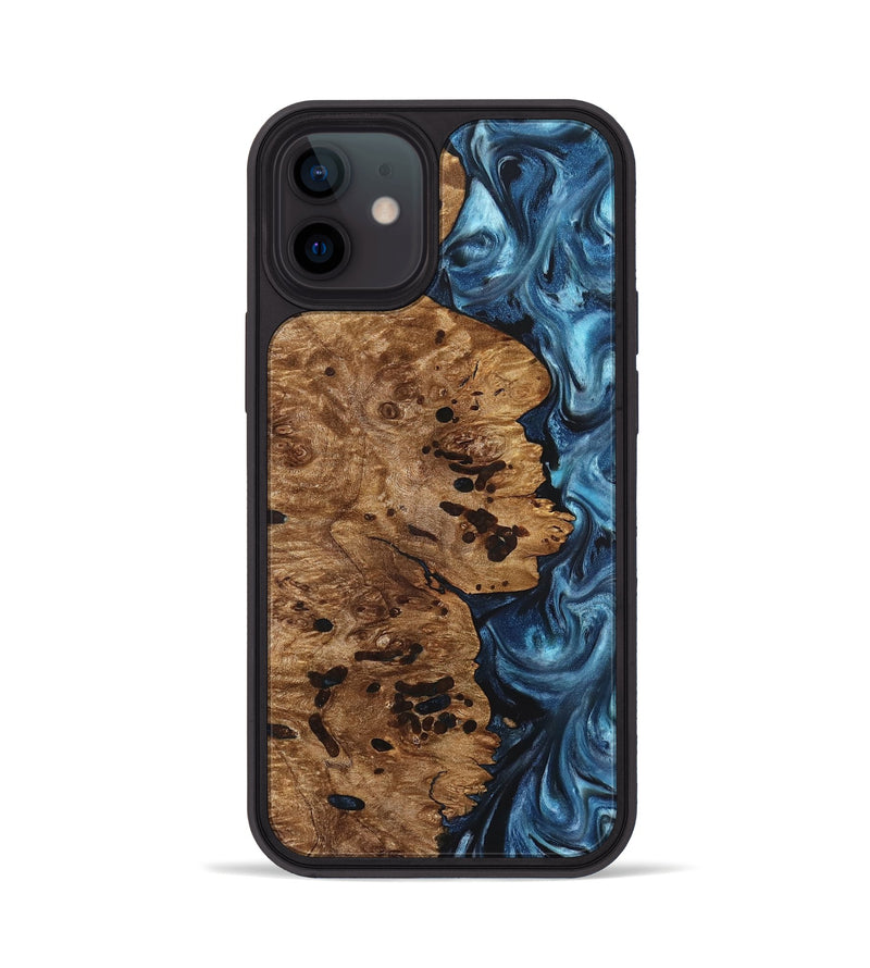 iPhone 12 Wood Phone Case - Ace (Blue, 831953)