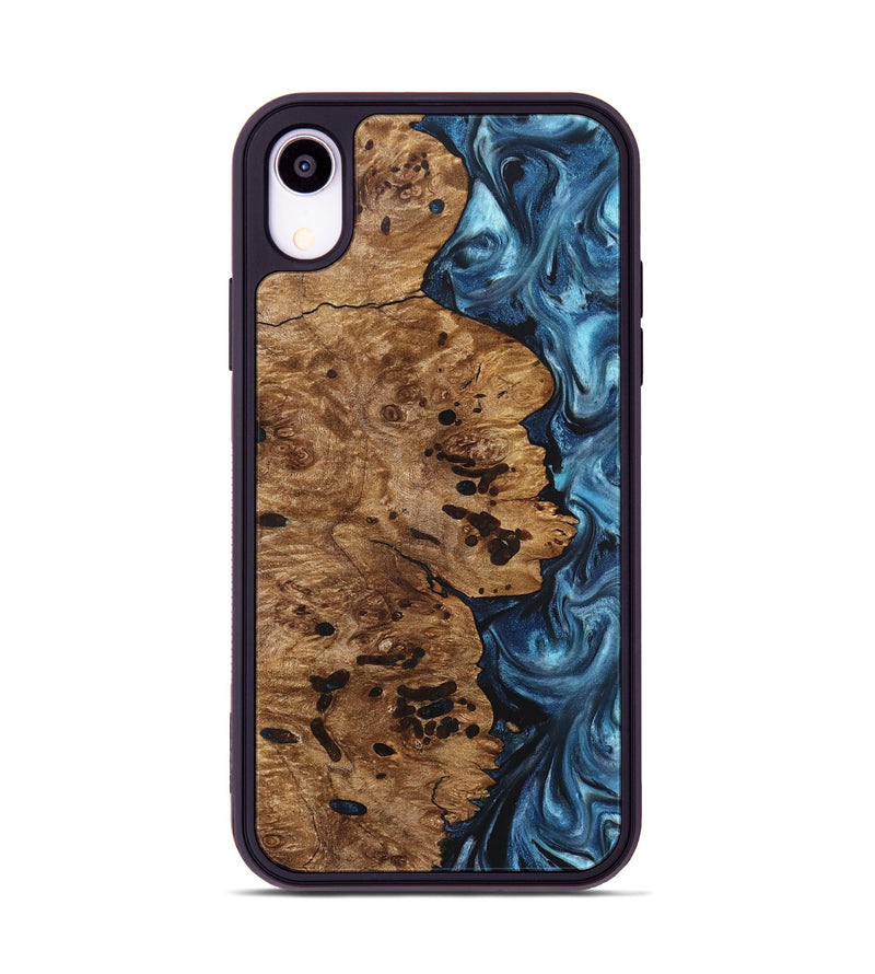 iPhone Xr Wood Phone Case - Ace (Blue, 831953)