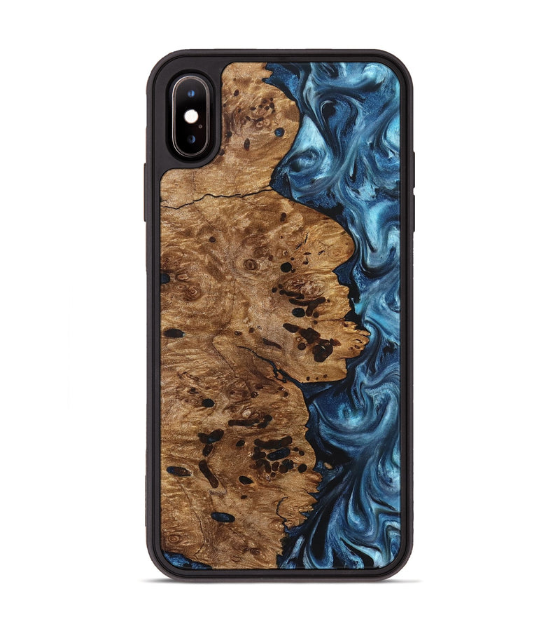 iPhone Xs Max Wood Phone Case - Ace (Blue, 831953)