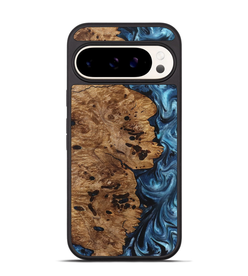 Pixel 9 Wood Phone Case - Ace (Blue, 831953)