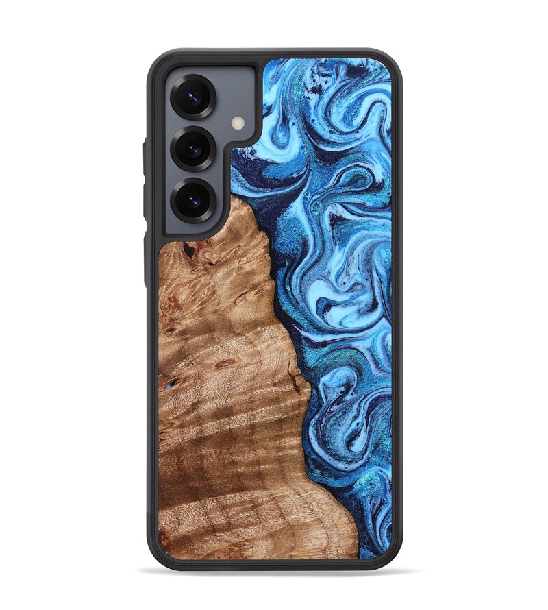 Galaxy S25 Plus Wood Phone Case - Vivian (Blue, 831954)