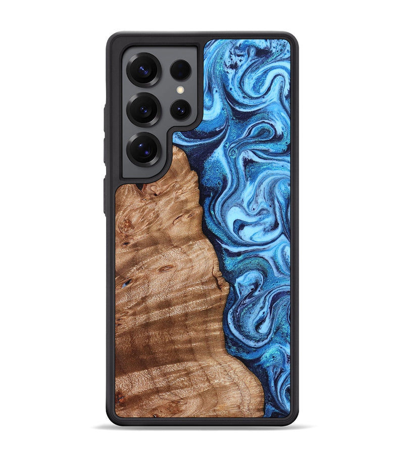 Galaxy S25 Ultra Wood Phone Case - Vivian (Blue, 831954)