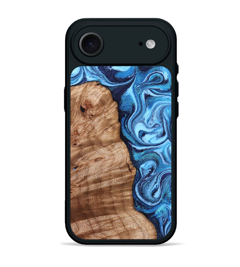 iPhone 17 Air Wood Phone Case - Vivian (Blue, 831954)