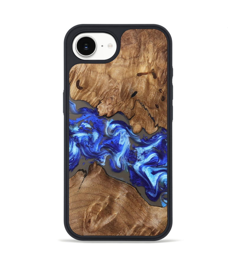 iPhone 16e Wood Phone Case - Annabel (Blue, 831955)