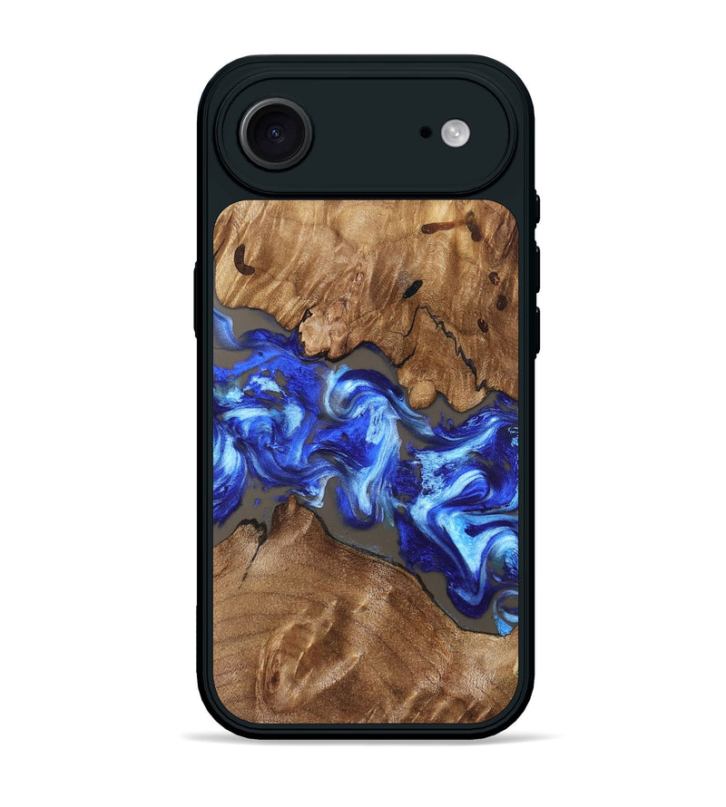 iPhone 17 Air Wood Phone Case - Annabel (Blue, 831955)