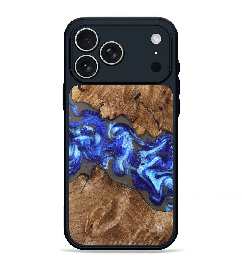 iPhone 17 Pro Max Wood Phone Case - Annabel (Blue, 831955)