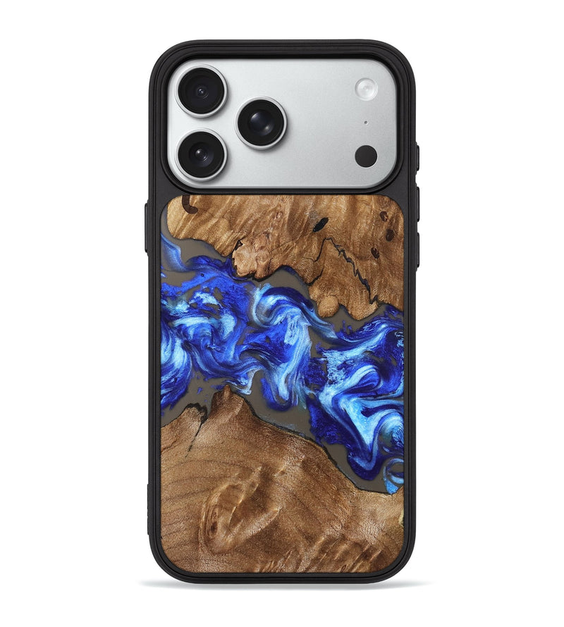 iPhone 18 Pro Max Wood Phone Case - Annabel (Blue, 831955)