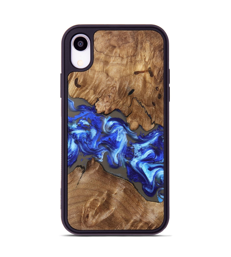 iPhone Xr Wood Phone Case - Annabel (Blue, 831955)