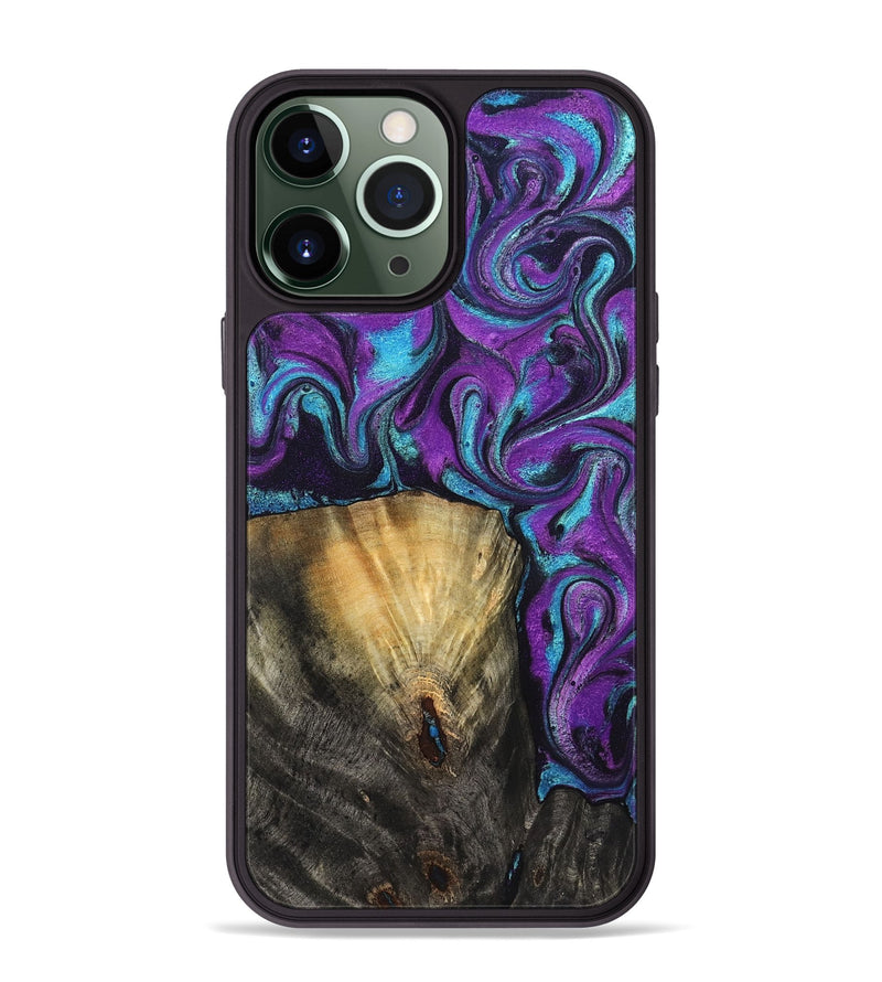 iPhone 13 Pro Max Wood Phone Case - Jayden (Purple, 831962)