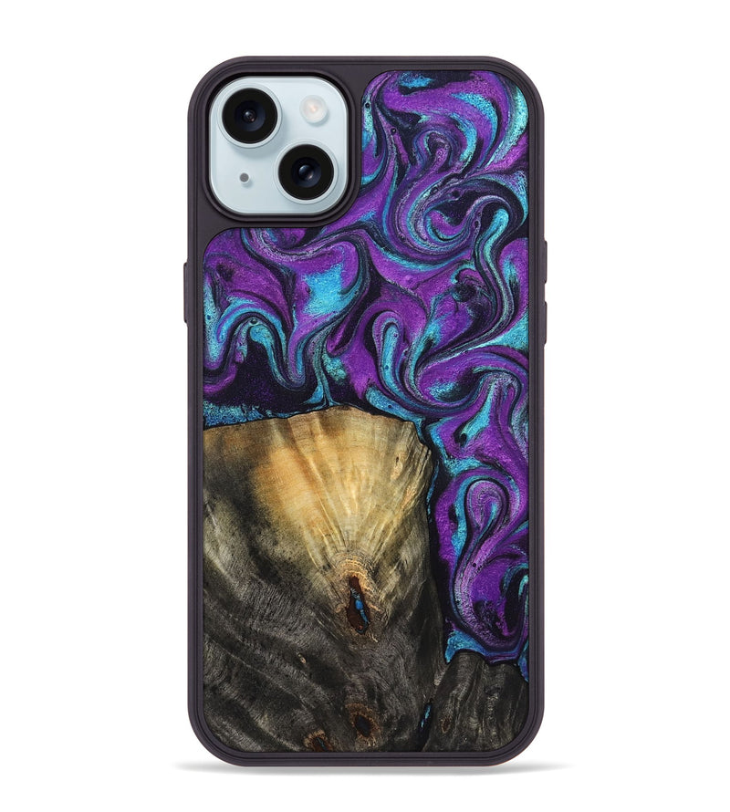 iPhone 15 Plus Wood Phone Case - Jayden (Purple, 831962)