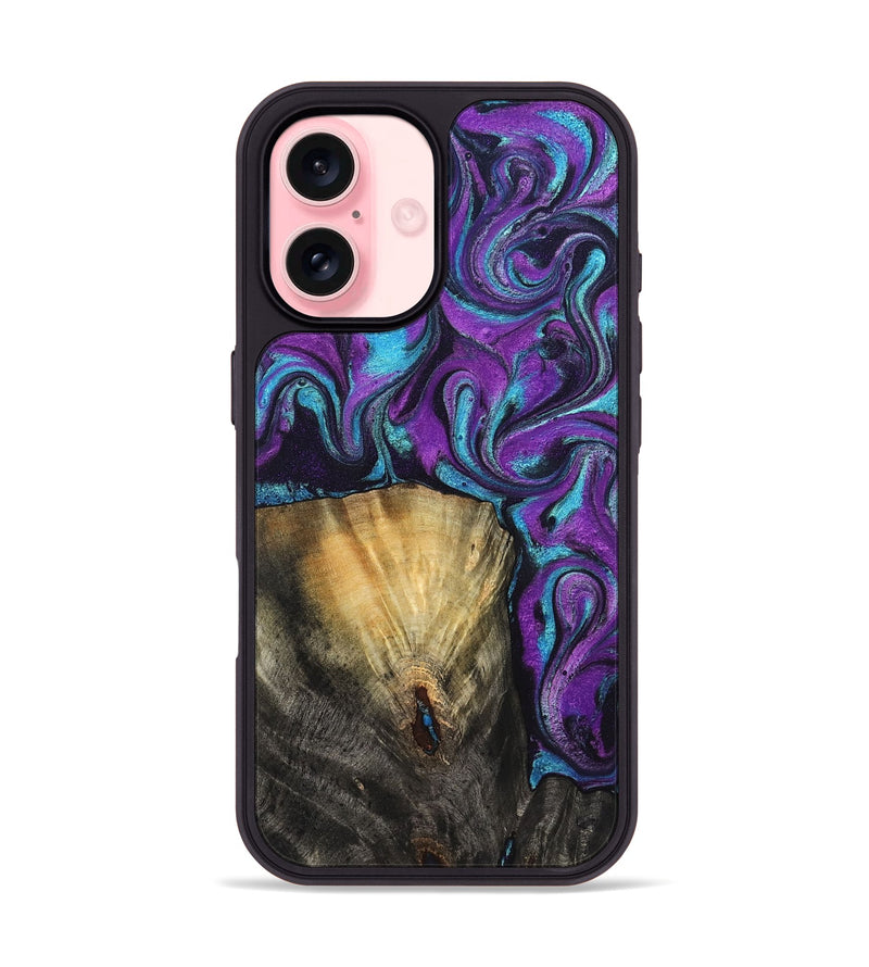 iPhone 16 Wood Phone Case - Jayden (Purple, 831962)