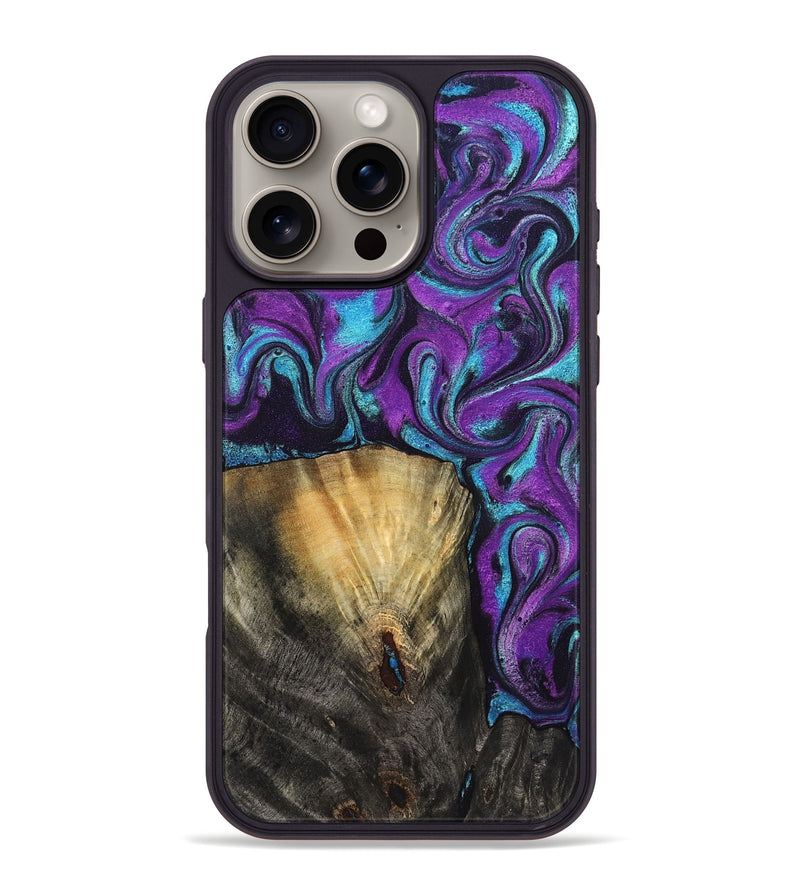 iPhone 16 Pro Max Wood Phone Case - Jayden (Purple, 831962)