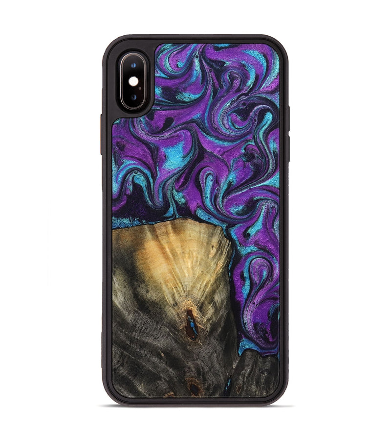 iPhone Xs Max Wood Phone Case - Jayden (Purple, 831962)