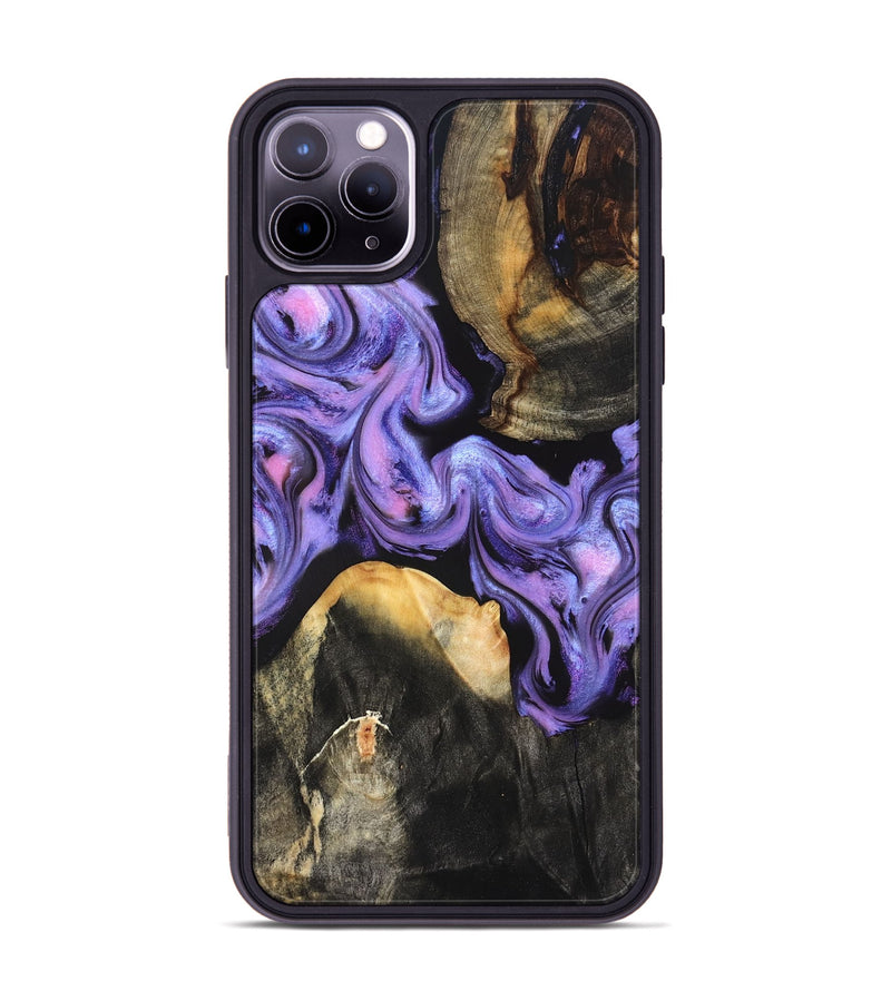 iPhone 11 Pro Max Wood Phone Case - Lora (Purple, 831963)
