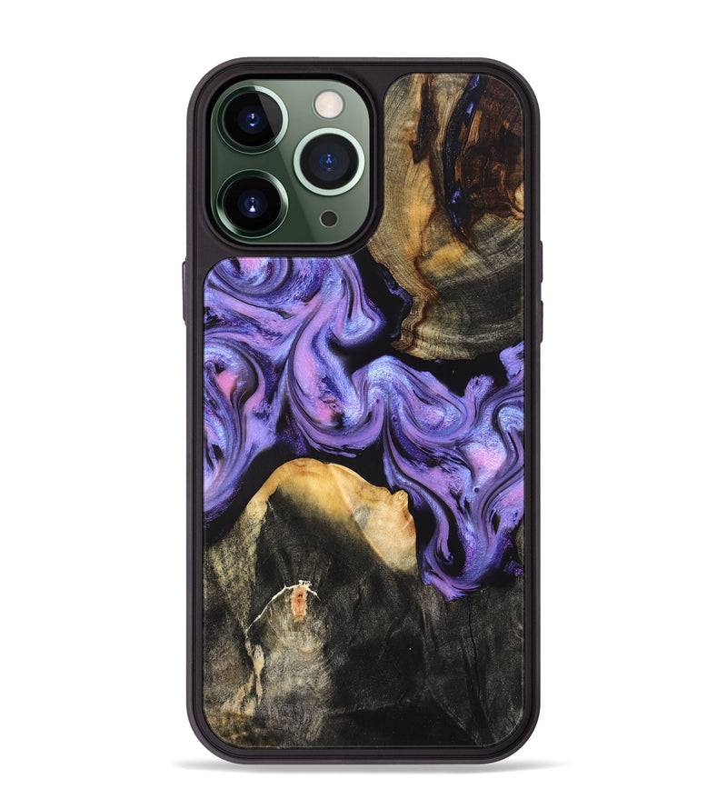 iPhone 13 Pro Max Wood Phone Case - Lora (Purple, 831963)