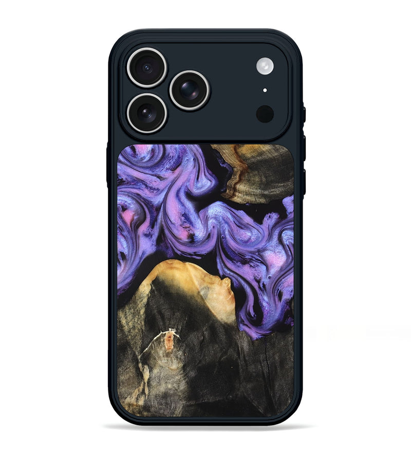 iPhone 17 Pro Max Wood Phone Case - Lora (Purple, 831963)