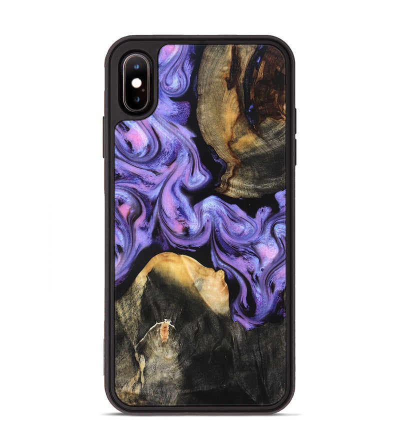 iPhone Xs Max Wood Phone Case - Lora (Purple, 831963)