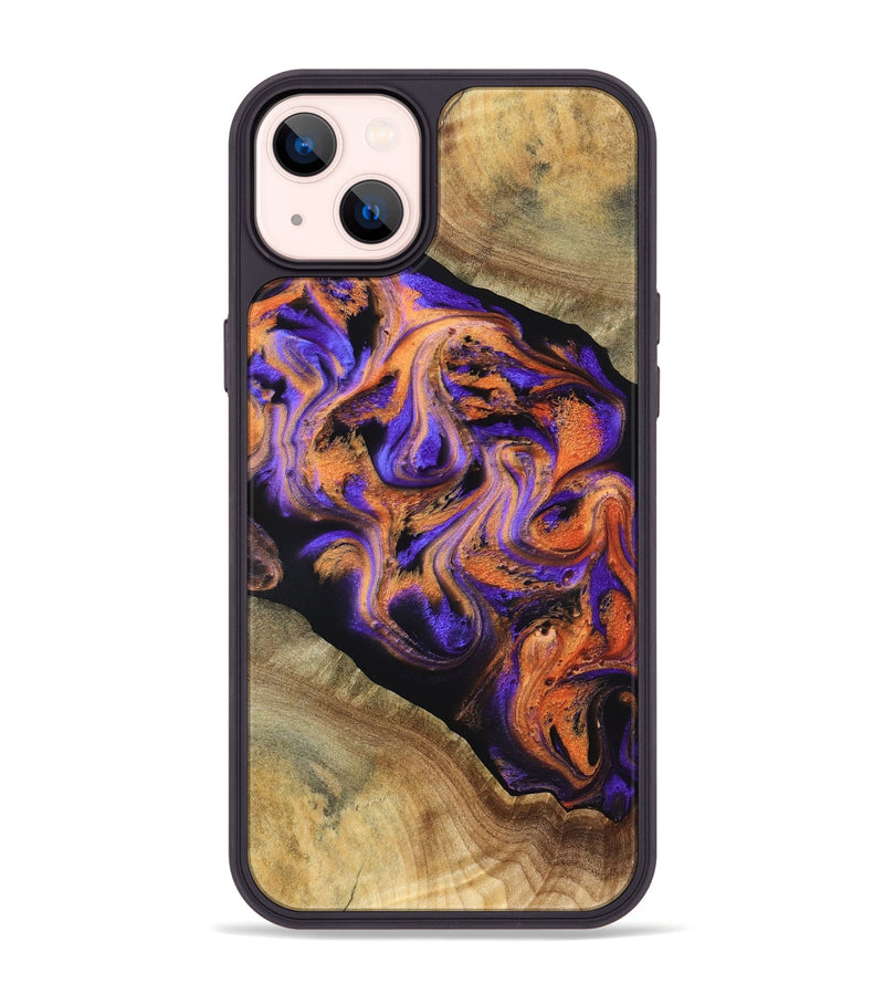 iPhone 14 Plus Wood Phone Case - Louann (Purple, 831964)