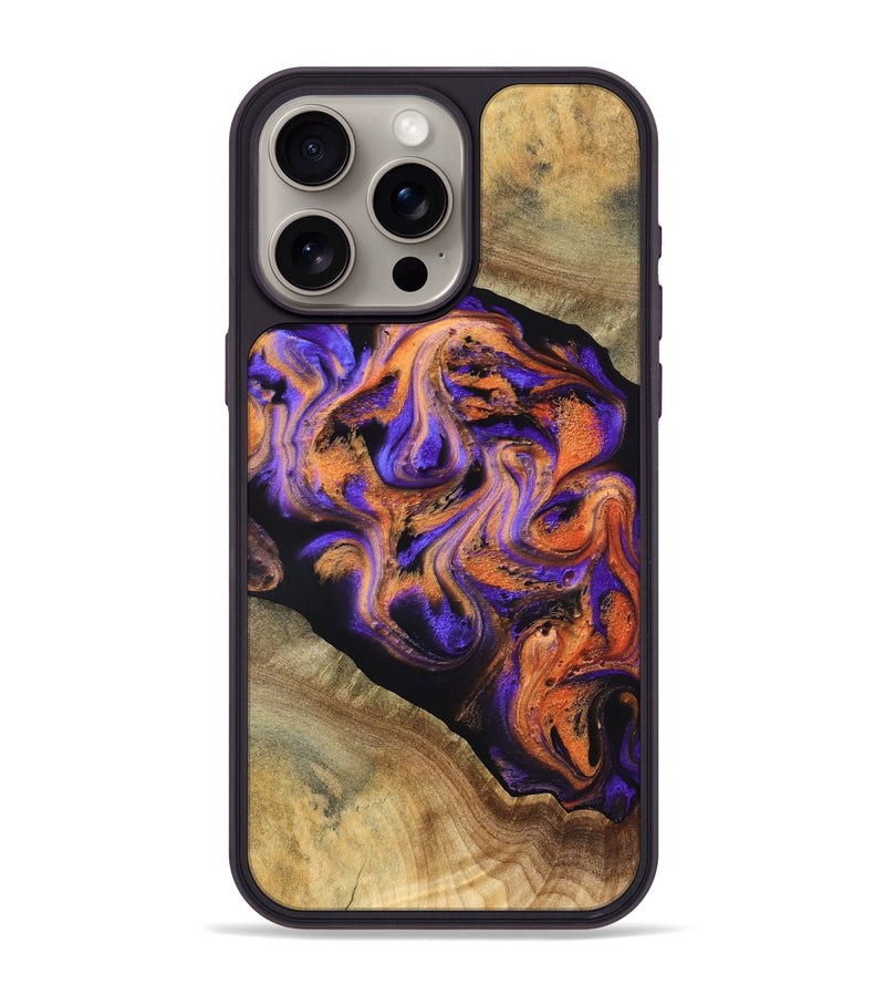 iPhone 15 Pro Max Wood Phone Case - Louann (Purple, 831964)