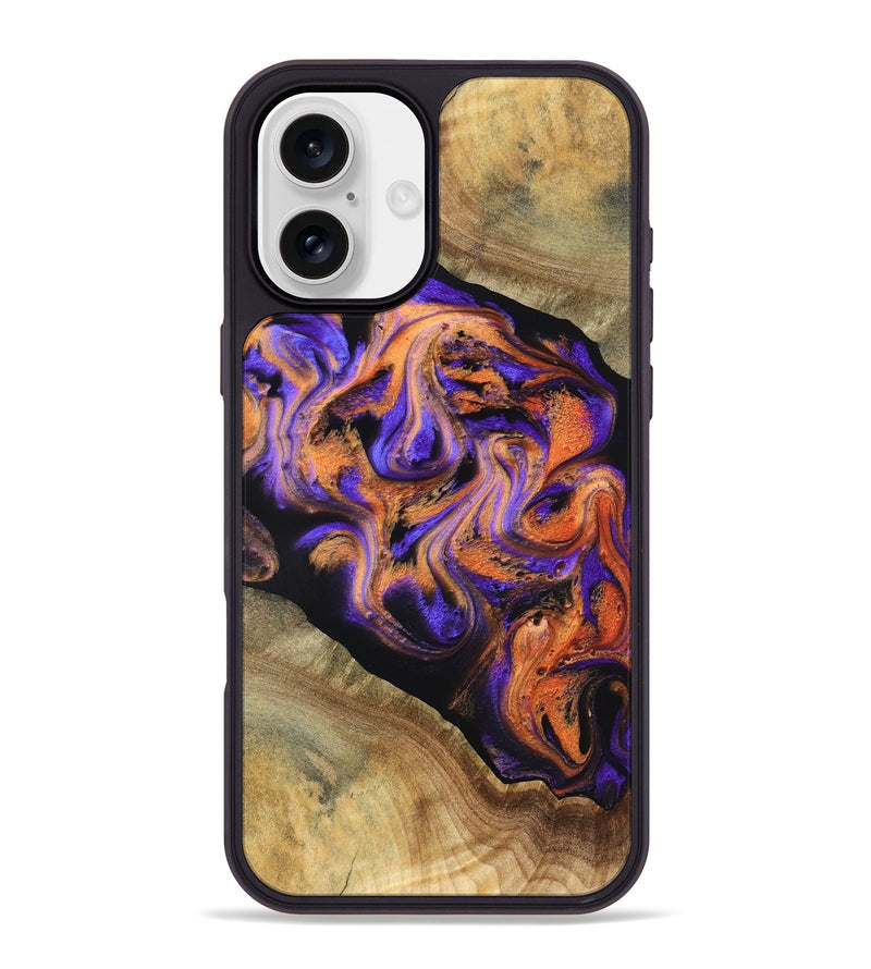 iPhone 16 Plus Wood Phone Case - Louann (Purple, 831964)