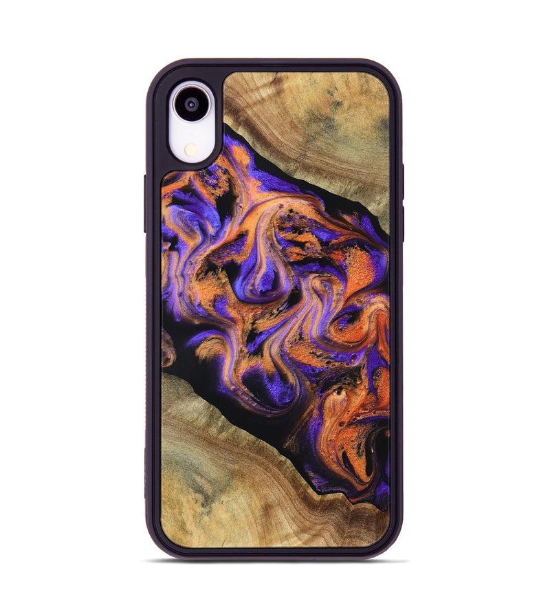 iPhone Xr Wood Phone Case - Louann (Purple, 831964)
