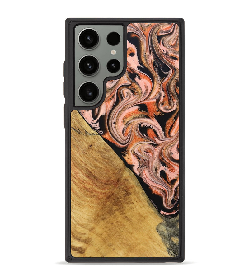 Galaxy S23 Ultra Wood Phone Case - Florian (Red, 831965)