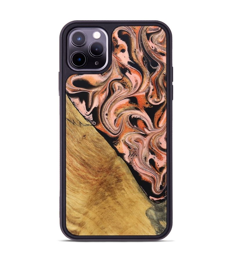 iPhone 11 Pro Max Wood Phone Case - Florian (Red, 831965)
