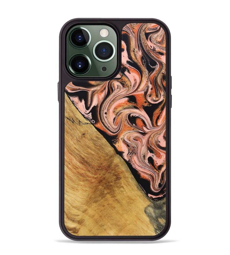 iPhone 13 Pro Max Wood Phone Case - Florian (Red, 831965)