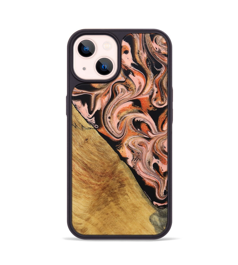 iPhone 14 Wood Phone Case - Florian (Red, 831965)