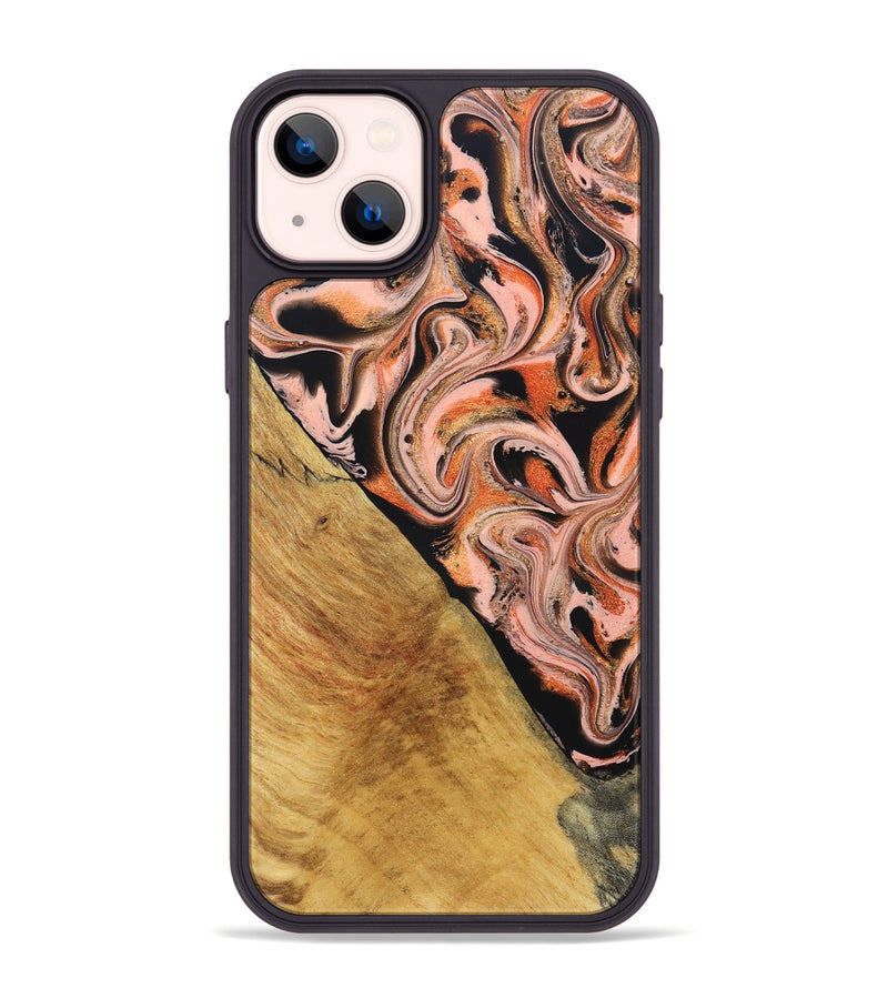 iPhone 14 Plus Wood Phone Case - Florian (Red, 831965)