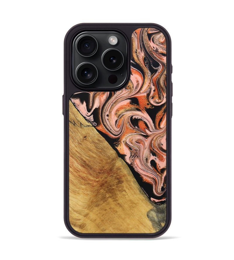 iPhone 15 Pro Wood Phone Case - Florian (Red, 831965)