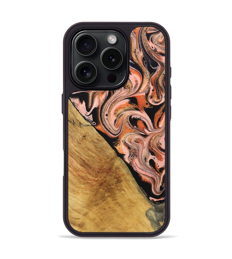 iPhone 16 Pro Wood Phone Case - Florian (Red, 831965)