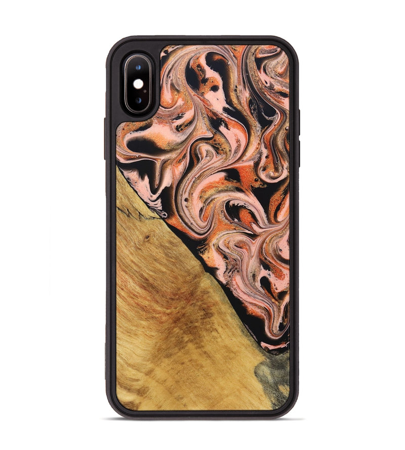 iPhone Xs Max Wood Phone Case - Florian (Red, 831965)