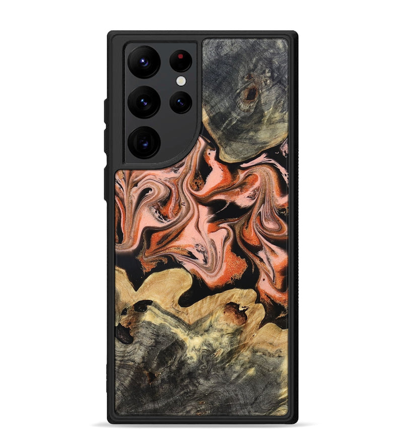 Galaxy S22 Ultra Wood Phone Case - Ivy (Red, 831967)