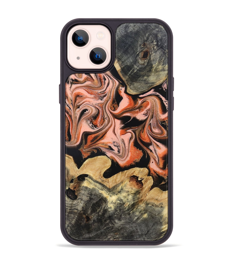 iPhone 14 Plus Wood Phone Case - Ivy (Red, 831967)