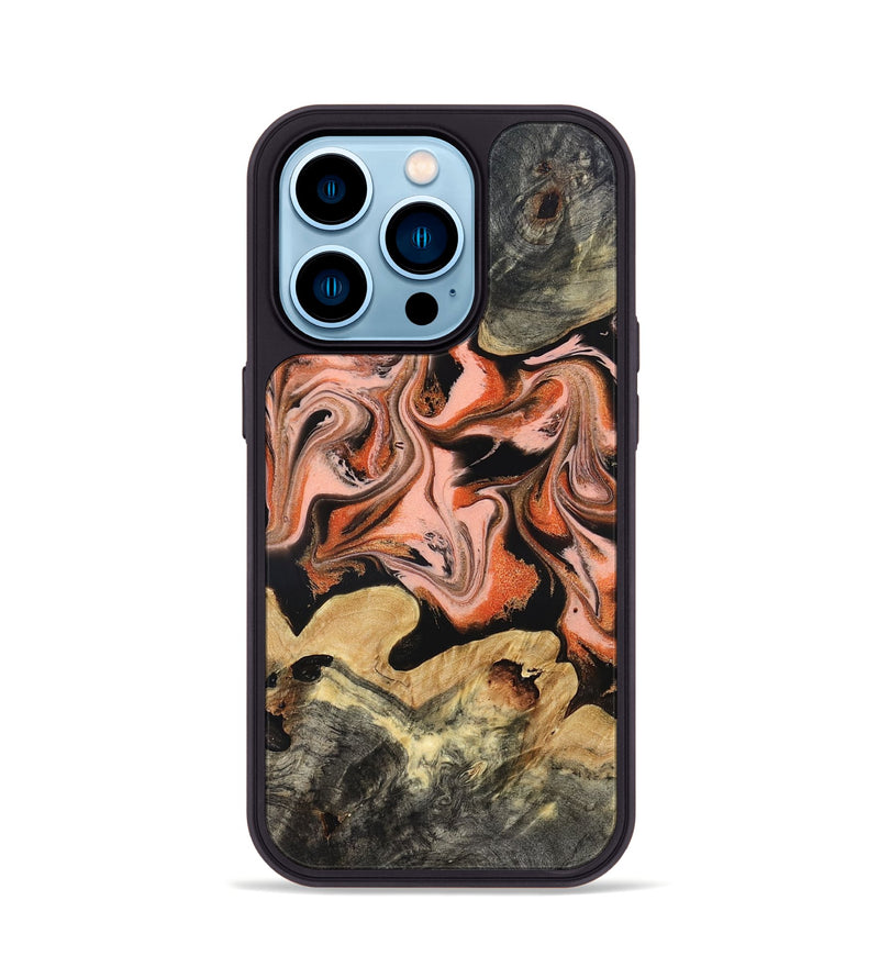 iPhone 14 Pro Wood Phone Case - Ivy (Red, 831967)