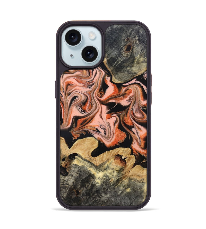 iPhone 15 Wood Phone Case - Ivy (Red, 831967)