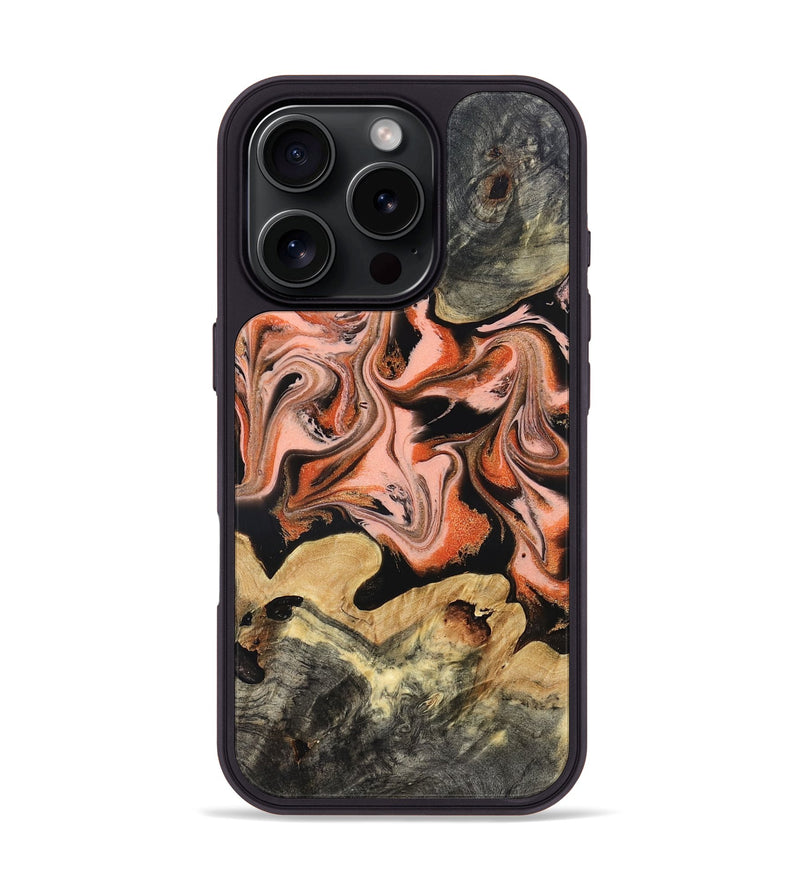 iPhone 16 Pro Wood Phone Case - Ivy (Red, 831967)