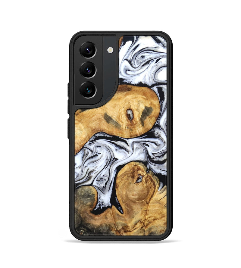 Galaxy S22 Wood Phone Case - Gianni (Black & White, 831968)